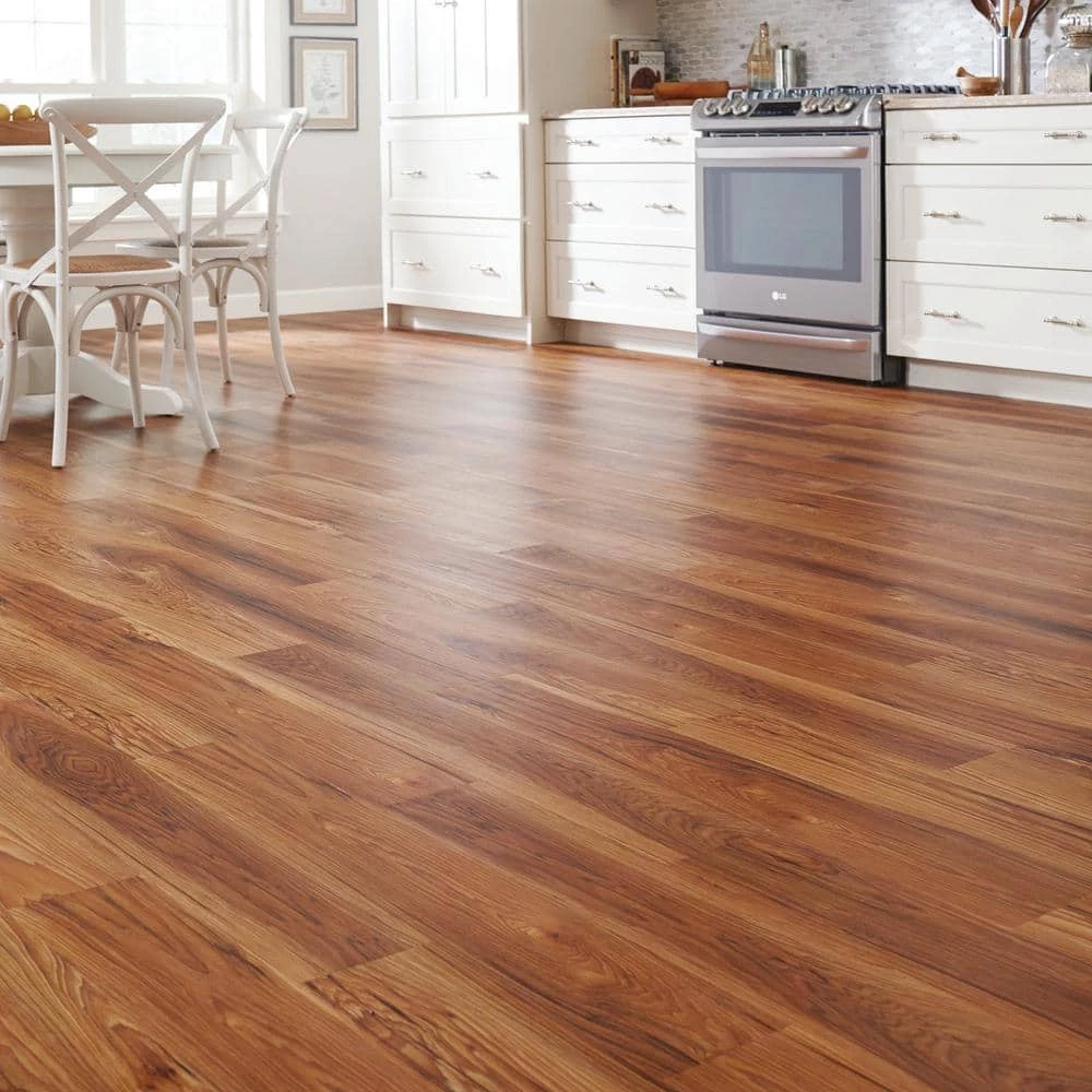 6 in. W High Point Chestnut GripStrip Luxury Vinyl Plank Flooring (20 cases/480 sq. ft./pallet) by TrafficMaster 4 6 in. W High Point Chestnut GripStrip Luxury Vinyl Plank Flooring (20 cases/480 sq. ft./pallet) by TrafficMaster - Image 2