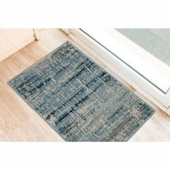 Apollo 5 Indigo 1 ft. 6 in. x 2 ft. 5 in. Distressed Crosshatch Indoor Area Rug by Addison Rugs -TrafficMaster Decor Store indigo addison rugs area rugs hdap5in20x30 31 1000