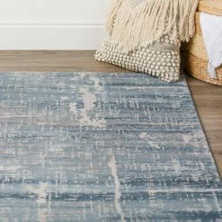 Apollo 5 Indigo 1 ft. 6 in. x 2 ft. 5 in. Distressed Crosshatch Indoor Area Rug by Addison Rugs -TrafficMaster Decor Store indigo addison rugs area rugs hdap5in20x30 76 1000