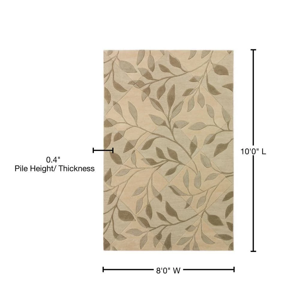 Ascot 21 Diamond Floral Ivory 8 ft. x 10 ft. Area Rug by Addison Rugs 8 Ascot 21 Diamond Floral Ivory 8 ft. x 10 ft. Area Rug by Addison Rugs - Image 6