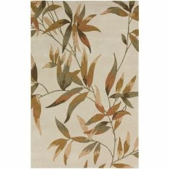 Ascot 4 Bombay Floral Ivory 5 ft. x 7 ft. 9 in. Area Rug by Addison Rugs