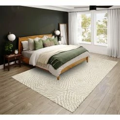 Evolve Ivory 9 ft. x 12 ft. Geometric Area Rug by Addison Rugs -TrafficMaster Decor Store ivory addison rugs area rugs hdee3iv9x12 31 1000
