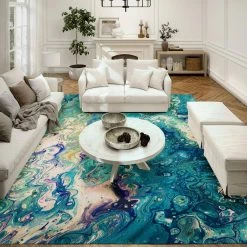 Copeland Lagoon 5 ft. x 7 ft. 6 in. Abstract Area Rug by Addison Rugs -TrafficMaster Decor Store lagoon addison rugs area rugs hdkc4la5x8 31 1000