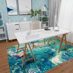 Copeland Lagoon 5 ft. x 7 ft. 6 in. Abstract Area Rug by Addison Rugs -TrafficMaster Decor Store lagoon addison rugs area rugs hdkc4la5x8 d4 1000