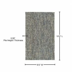 Sierra 1 Lakeview 8 ft. x 10 ft. Tonal Solid Wool Indoor Area Rug by Addison Rugs -TrafficMaster Decor Store lakeview addison rugs area rugs hdsr1la8x10 76 1000