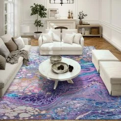 Copeland Lavender 3 ft. x 5 ft. Abstract Area Rug by Addison Rugs -TrafficMaster Decor Store lavender addison rugs area rugs hdkc19lv3x5 31 1000