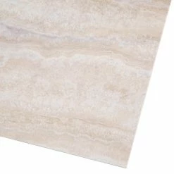 Light Grey 12 in. x 24 in. Travertine Peel and Stick Vinyl Tile Flooring (20 sq. ft. / case) by TrafficMaster -TrafficMaster Decor Store light grey travertine trafficmaster vinyl tile 221924u 1d 1000