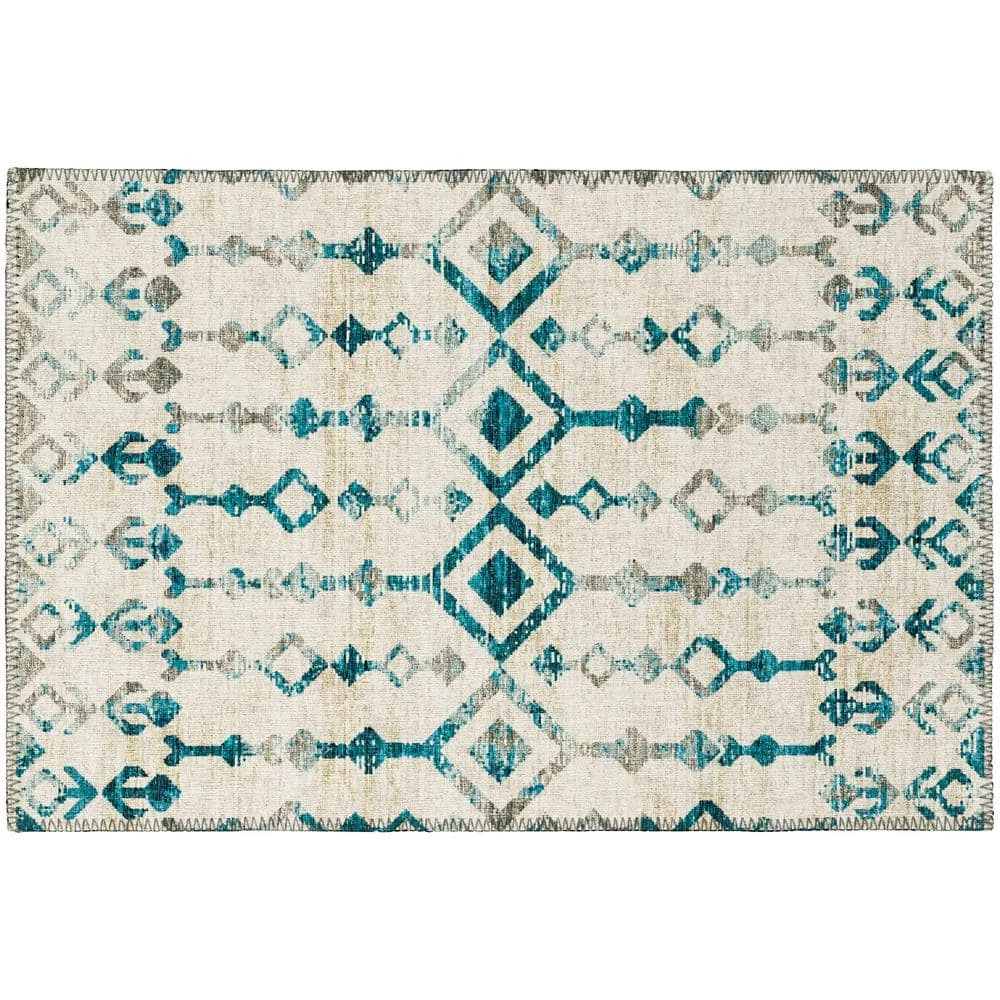 Evolve Linen 1 ft. 8 in. x 2 ft. 6 in. Aztec/Incan Accent Rug by Addison Rugs 3 Evolve Linen 1 ft. 8 in. x 2 ft. 6 in. Aztec/Incan Accent Rug by Addison Rugs