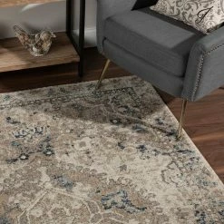 Provincial 7 Linen 7 ft. 10 in. x 10 ft. 7 in. Medallion Persian Area Rug by Addison Rugs -TrafficMaster Decor Store linen addison rugs area rugs hdpc7li8x11 1d 1000