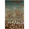 Ascot 1 Striped Floral Mocha 8 ft. x 10 ft. Area Rug by Addison Rugs