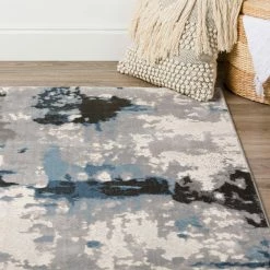Apollo Grey 2 ft.3 in. x 7 ft.5 in. Abstract Polypropylene Runner Rug by Addison Rugs -TrafficMaster Decor Store multi addison rugs area rugs hdap2mu2x7 76 1000