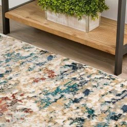 Gentry 26 Multi 9 Ft. 4 In. x 13 Ft. 2 In. Abstract Watercolor Area Rug by Addison Rugs -TrafficMaster Decor Store multi addison rugs area rugs hdge26mu9x13 40 1000