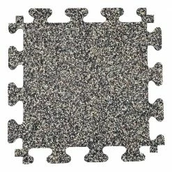 18 in. x 18 in. Rubber Gym/Exercise Flooring Tiles with Nike Grind (14.32 sq. ft.) (6-Pack) Colors will Vary by TrafficMaster