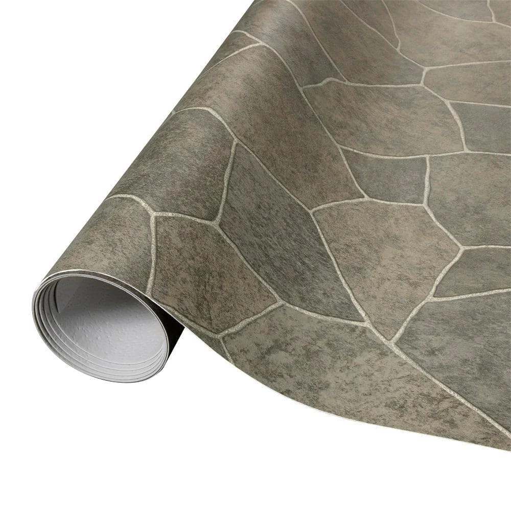 Natural Paver Residential Vinyl Sheet Flooring 12ft. Wide x Cut to Length by TrafficMaster 12 Natural Paver Residential Vinyl Sheet Flooring 12ft. Wide x Cut to Length by TrafficMaster - Image 10