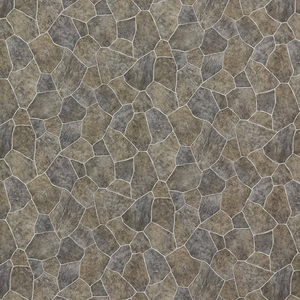 Natural Paver Residential Vinyl Sheet Flooring 12ft. Wide x Cut to Length by TrafficMaster 3 Natural Paver Residential Vinyl Sheet Flooring 12ft. Wide x Cut to Length by TrafficMaster