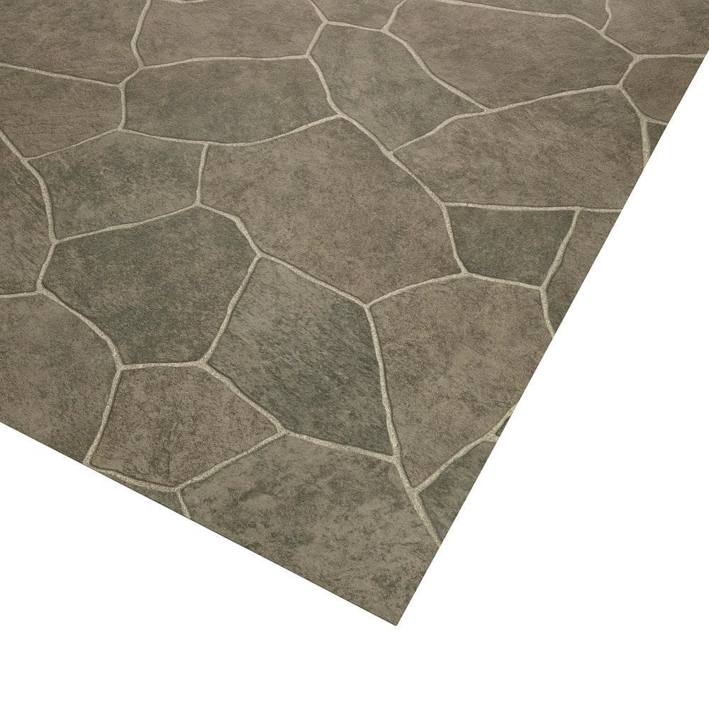 Natural Paver Residential Vinyl Sheet Flooring 12ft. Wide x Cut to Length by TrafficMaster 9 Natural Paver Residential Vinyl Sheet Flooring 12ft. Wide x Cut to Length by TrafficMaster - Image 7