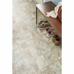 Neutral Square Slate Stone Residential Vinyl Sheet Flooring 12ft. Wide x Cut to Length by TrafficMaster -TrafficMaster Decor Store neutral slate trafficmaster vinyl sheet flooring u6920 258c990p144 a0 1000