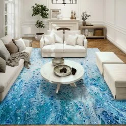 Copeland Ocean 9 ft. x 12 ft. Abstract Area Rug by Addison Rugs -TrafficMaster Decor Store ocean addison rugs area rugs hdkc18oc9x12 31 1000