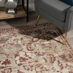 Provincial 4 Paprika 9 ft. 6 x 13 ft. 2 Distressed Persian Area Rug by Addison Rugs -TrafficMaster Decor Store paprika addison rugs area rugs hdpc4pa10x13 1d 1000