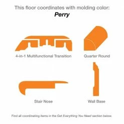 Perry Hickory 8mm T x 4.92 in. W Laminate Wood Flooring (16.33 sq.ft/Case) by TrafficMaster -TrafficMaster Decor Store perry hickory trafficmaster laminate wood flooring hl84 a 76 1000