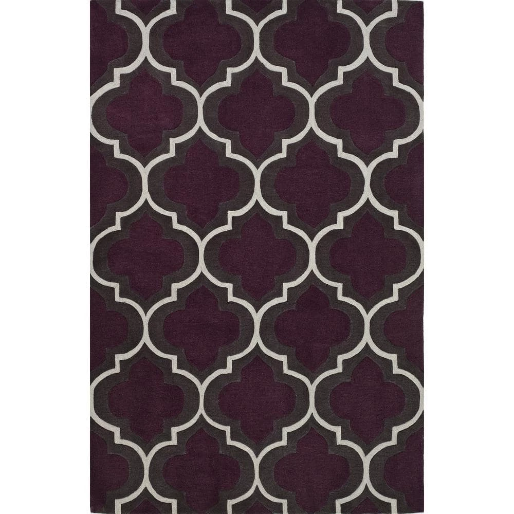 Tantamount 3 Morrocan Trellis Plum 9 ft. x 13 ft. Area Rug by Addison Rugs 3 Tantamount 3 Morrocan Trellis Plum 9 ft. x 13 ft. Area Rug by Addison Rugs