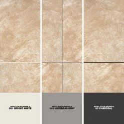 Portland Stone Beige 18 in. x 18 in. Glazed Ceramic Floor and Wall Tile (17.44 sq. ft. / case) by TrafficMaster -TrafficMaster Decor Store portland stone beige trafficmaster ceramic tile pt011818hd1pv 1d 1000