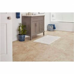Portland Stone Beige 18 in. x 18 in. Glazed Ceramic Floor and Wall Tile (17.44 sq. ft. / case) by TrafficMaster -TrafficMaster Decor Store portland stone beige trafficmaster ceramic tile pt011818hd1pv 1f 1000
