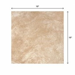Portland Stone Beige 18 in. x 18 in. Glazed Ceramic Floor and Wall Tile (17.44 sq. ft. / case) by TrafficMaster -TrafficMaster Decor Store portland stone beige trafficmaster ceramic tile pt011818hd1pv 66 1000