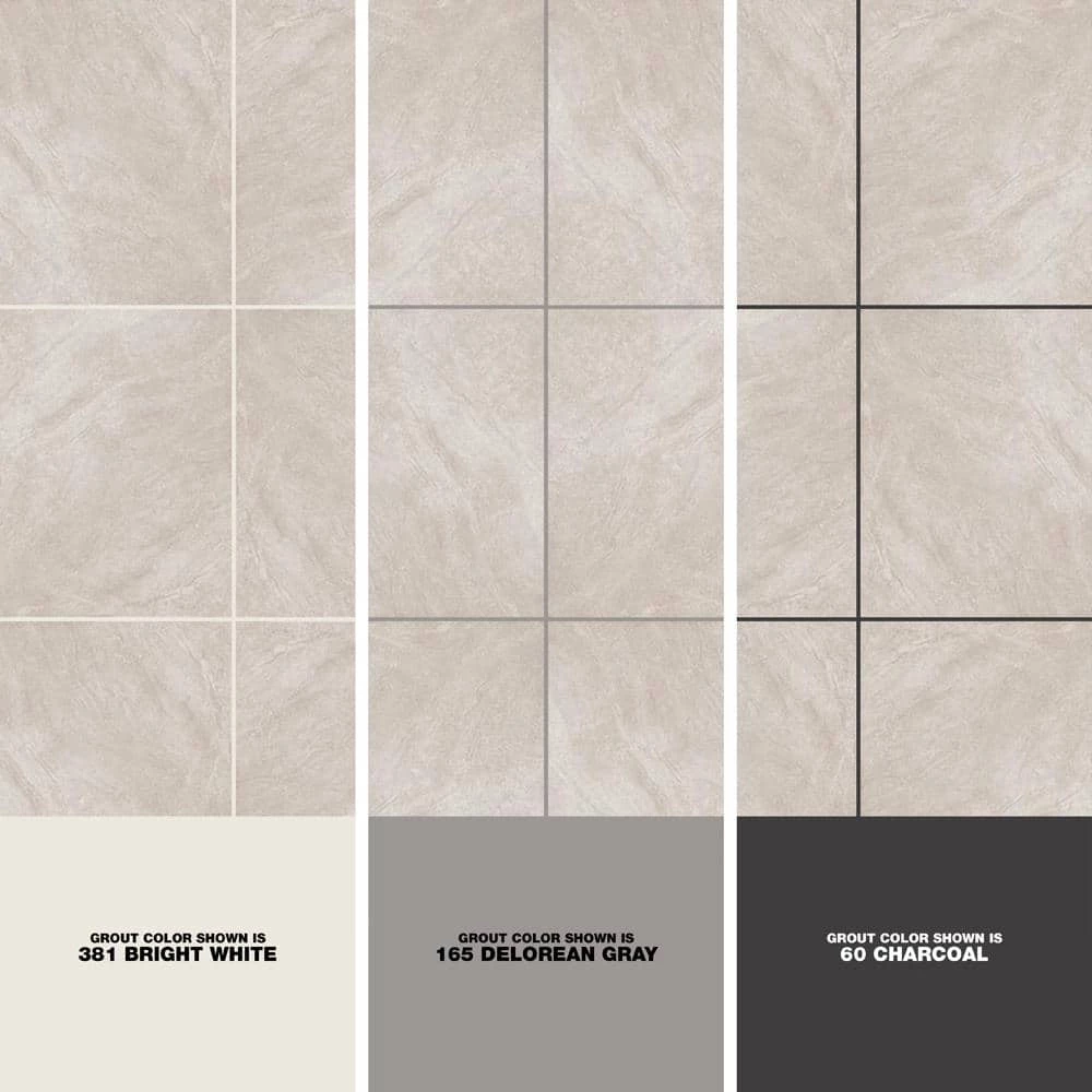 Portland Stone Gray 18 in. x 18 in. Glazed Ceramic Floor and Wall Tile (348.8 sq. ft. / pallet) by TrafficMaster 7 Portland Stone Gray 18 in. x 18 in. Glazed Ceramic Floor and Wall Tile (348.8 sq. ft. / pallet) by TrafficMaster - Image 5