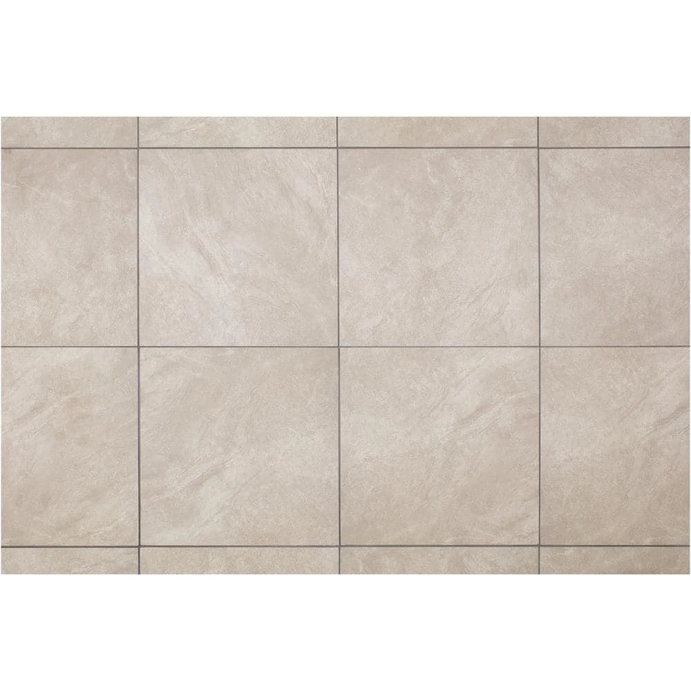 Portland Stone Gray 18 in. x 18 in. Glazed Ceramic Floor and Wall Tile (348.8 sq. ft. / pallet) by TrafficMaster 10 Portland Stone Gray 18 in. x 18 in. Glazed Ceramic Floor and Wall Tile (348.8 sq. ft. / pallet) by TrafficMaster - Image 8
