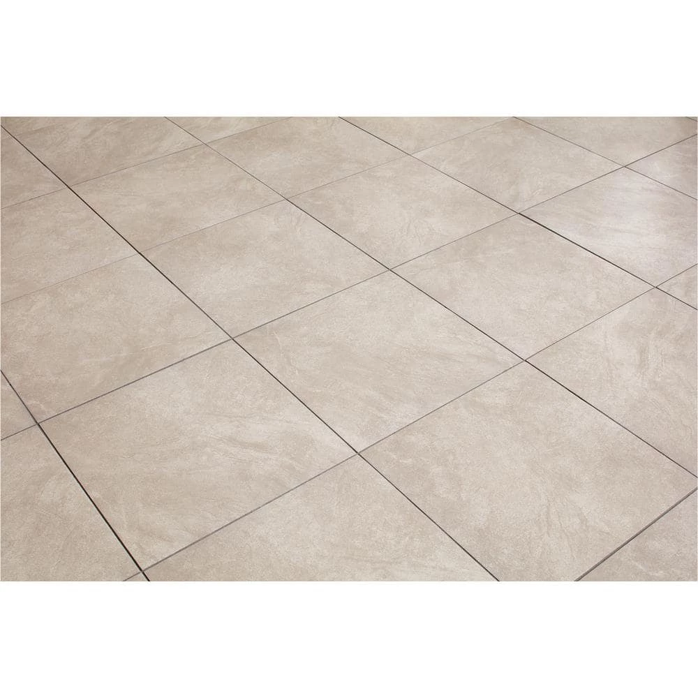 Portland Stone Gray 18 in. x 18 in. Glazed Ceramic Floor and Wall Tile (348.8 sq. ft. / pallet) by TrafficMaster 8 Portland Stone Gray 18 in. x 18 in. Glazed Ceramic Floor and Wall Tile (348.8 sq. ft. / pallet) by TrafficMaster - Image 6