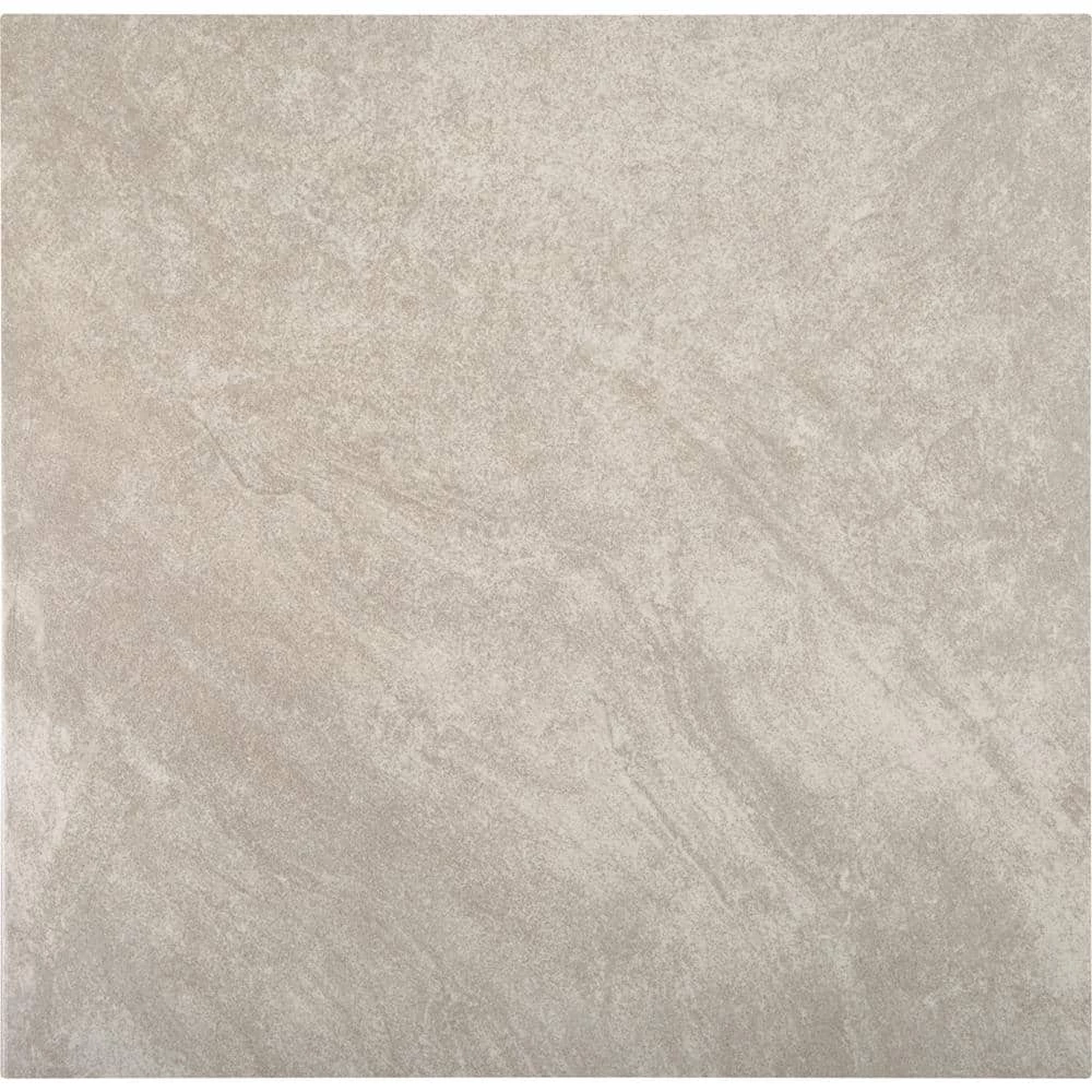 Portland Stone Gray 18 in. x 18 in. Glazed Ceramic Floor and Wall Tile (348.8 sq. ft. / pallet) by TrafficMaster 9 Portland Stone Gray 18 in. x 18 in. Glazed Ceramic Floor and Wall Tile (348.8 sq. ft. / pallet) by TrafficMaster - Image 7