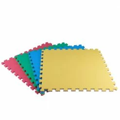 Primary Pastel 24 in. x 24 in. x 0.47 in. Foam Playroom Floor Tiles (4 Tiles/Pack) (16 sq. ft.) by TrafficMaster 26 Primary Pastel 24 in. x 24 in. x 0.47 in. Foam Playroom Floor Tiles (4 Tiles/Pack) (16 sq. ft.) by TrafficMaster -TrafficMaster Decor Store primary pastel trafficmaster gym floor tiles 24121hdus fa 1000