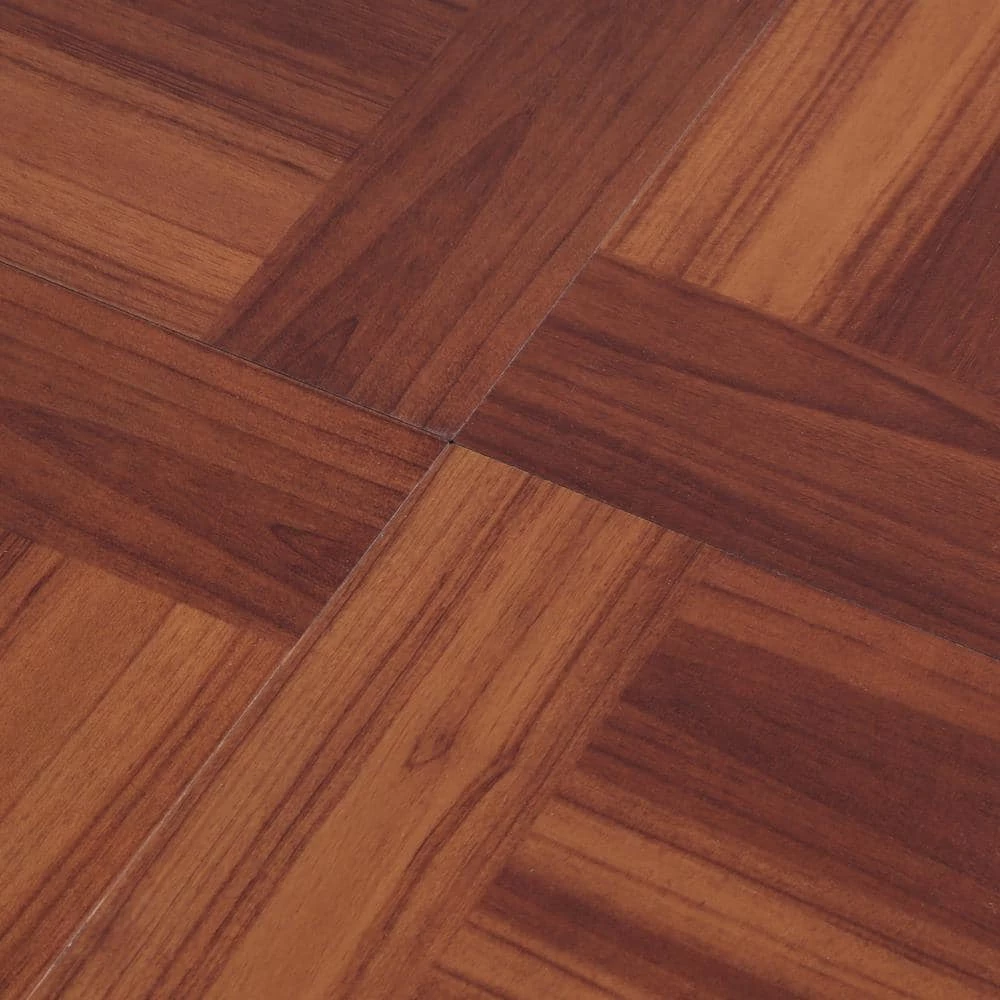Red Oak Parquet 12 in. x 12 in. Peel and Stick Vinyl Tile Flooring (30 sq. ft. / case) by TrafficMaster 5 Red Oak Parquet 12 in. x 12 in. Peel and Stick Vinyl Tile Flooring (30 sq. ft. / case) by TrafficMaster - Image 3