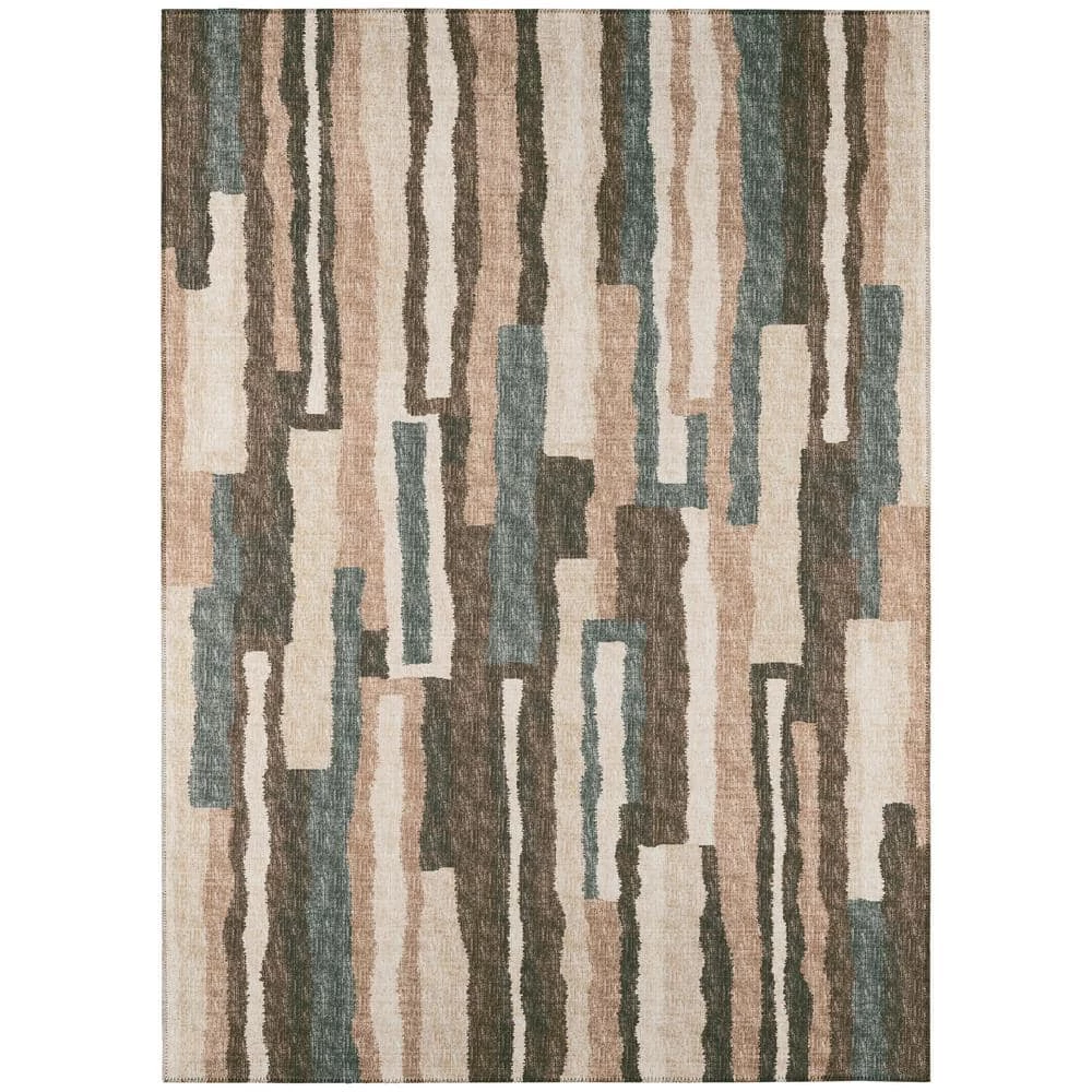 Evolve Sable 10 ft. x 14 ft. Striped Area Rug by Addison Rugs 3 Evolve Sable 10 ft. x 14 ft. Striped Area Rug by Addison Rugs