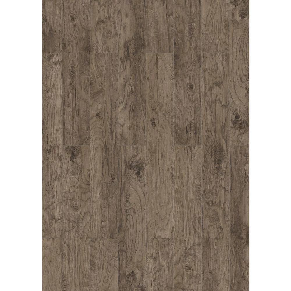 Saratoga 7.6 in. W Pewter Hickory Laminate Wood Flooring (24.17 sq. ft./case) by TrafficMaster 3 Saratoga 7.6 in. W Pewter Hickory Laminate Wood Flooring (24.17 sq. ft./case) by TrafficMaster