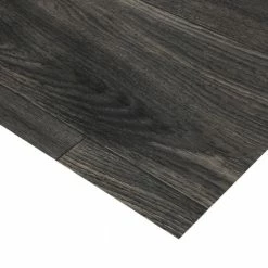 Scorched Walnut Charcoal Wood Residential Vinyl Sheet Flooring 12ft. Wide x Cut to Length by TrafficMaster -TrafficMaster Decor Store scorched walnut charcoal trafficmaster vinyl sheet flooring c9450407c898p14 c3 1000