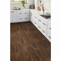 Scorched Walnut Natural Wood Residential Vinyl Sheet Flooring 12ft. Wide x Cut to Length by TrafficMaster -TrafficMaster Decor Store scorched walnut natural trafficmaster vinyl sheet flooring u9450 407c844p144 40 1000