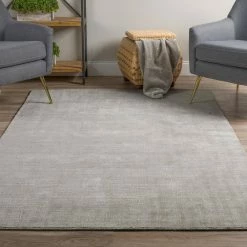 Audrey 1 Silver 9'X13' Solid Hand Loomed Wool and Viscose Indoor by Addison Rugs -TrafficMaster Decor Store silver addison rugs area rugs hdau1si9x13 31 1000