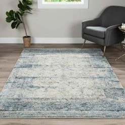 Benelli 5 Silver 3 ft. 3 in. x 5 ft. 3 in. Area Rug by Addison Rugs -TrafficMaster Decor Store silver addison rugs area rugs hdbn5si3x5 31 1000