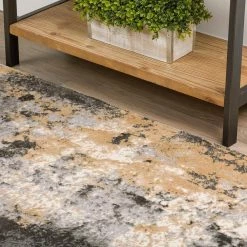 Gentry 19 Silver 2 Ft. 3 In. x 7 Ft. 5 In. Abstract Area Rug by Addison Rugs -TrafficMaster Decor Store silver addison rugs area rugs hdge19si2x7 40 1000