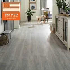 Silverton Oak 7-1/2 in W Water Resistant Laminate Wood Flooring (947.6 sq. ft./pallet) by TrafficMaster -TrafficMaster Decor Store silverton oak trafficmaster laminate wood flooring tm5p 31 1000