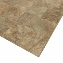 Pro Basic Refined Slate Neutral Stone Residential Vinyl Sheet Flooring 12ft. Wide x Cut to Length by TrafficMaster -TrafficMaster Decor Store slate neutral trafficmaster vinyl sheet flooring c9770406k536g14 4f 1000