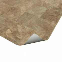 Pro Basic Refined Slate Neutral Stone Residential Vinyl Sheet Flooring 12ft. Wide x Cut to Length by TrafficMaster -TrafficMaster Decor Store slate neutral trafficmaster vinyl sheet flooring c9770406k536g14 fa 1000