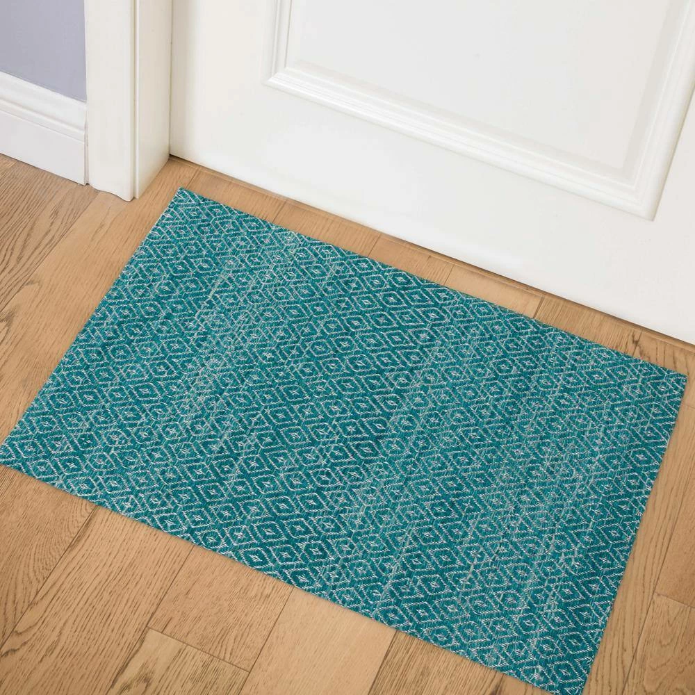 Cruz 1 Teal 2 ft. x 3 ft. Area Rug by Addison Rugs 13 Cruz 1 Teal 2 ft. x 3 ft. Area Rug by Addison Rugs - Image 11