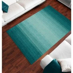Dunes 1 Teal 5'X7'3" Ombre Wool Indoor by Addison Rugs -TrafficMaster Decor Store teal addison rugs area rugs hddu1te5x7 d4 1000