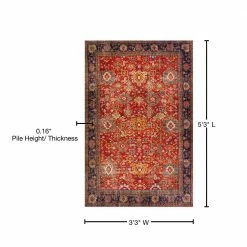 Athena 5 Tuscan 3 ft. 3 in. x 5 ft. 3 in. Area Rug by Addison Rugs 14 Athena 5 Tuscan 3 ft. 3 in. x 5 ft. 3 in. Area Rug by Addison Rugs -TrafficMaster Decor Store tuscan addison rugs area rugs hdat5tu3x5 76 1000