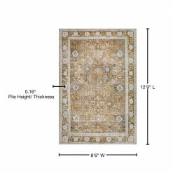 Athena 4 Walnut 8 ft. 6 in. x 12 ft. 9 in. Area Rug by Addison Rugs -TrafficMaster Decor Store walnut addison rugs area rugs hdat4wa9x13 76 1000