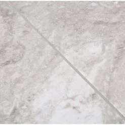 Groutable 18 in. x 18 in. White and Grey Travertine Peel and Stick Vinyl Tile (36 sq. ft. / case) by TrafficMaster -TrafficMaster Decor Store white and grey travertine trafficmaster vinyl tile a8006821 77 1000
